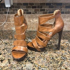 Steve Madden caged platform heels size 8